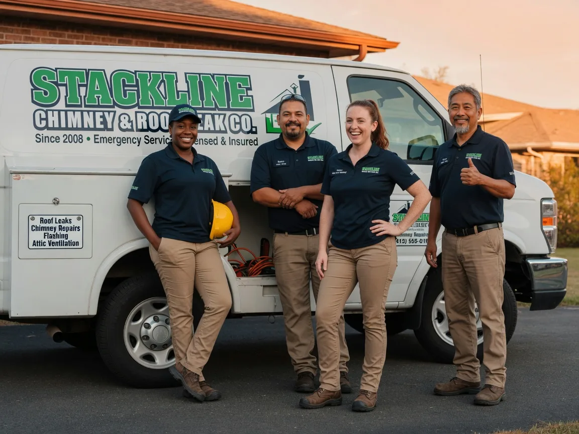 Chimney flashing repair company in Le Roy, KS